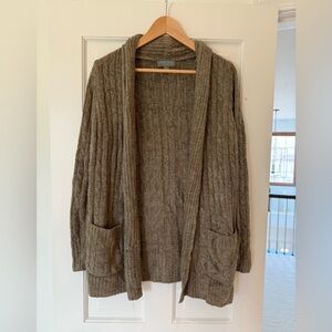 Barefoot Dreams Cozychic Lite sage green Cardigan Size M